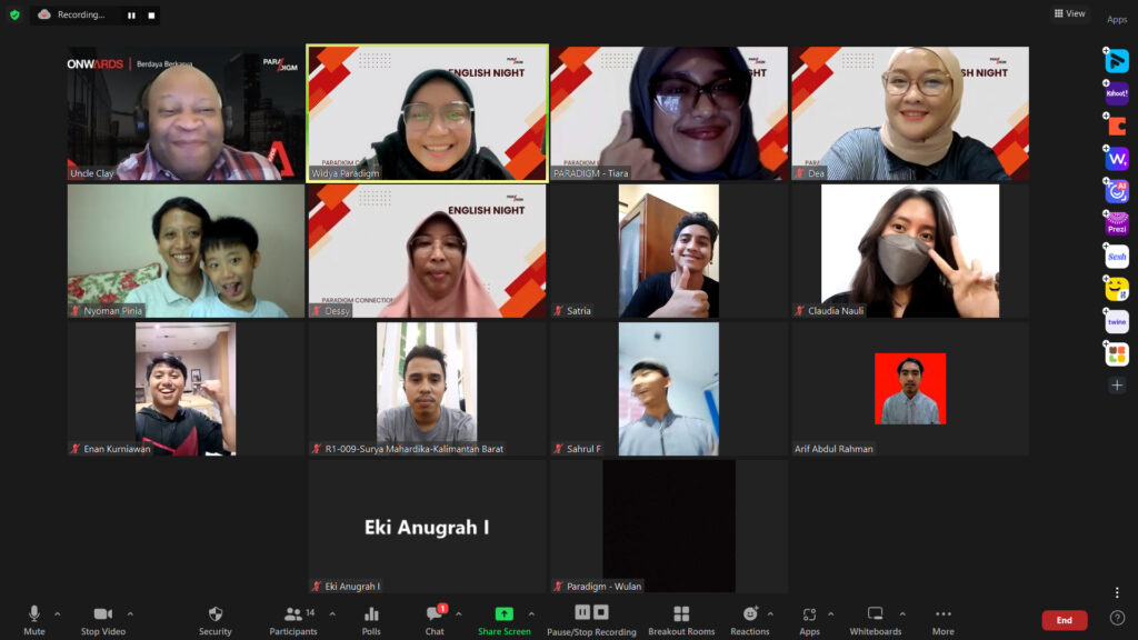 belajar kosa kata bahasa inggris perhotelan di English Night